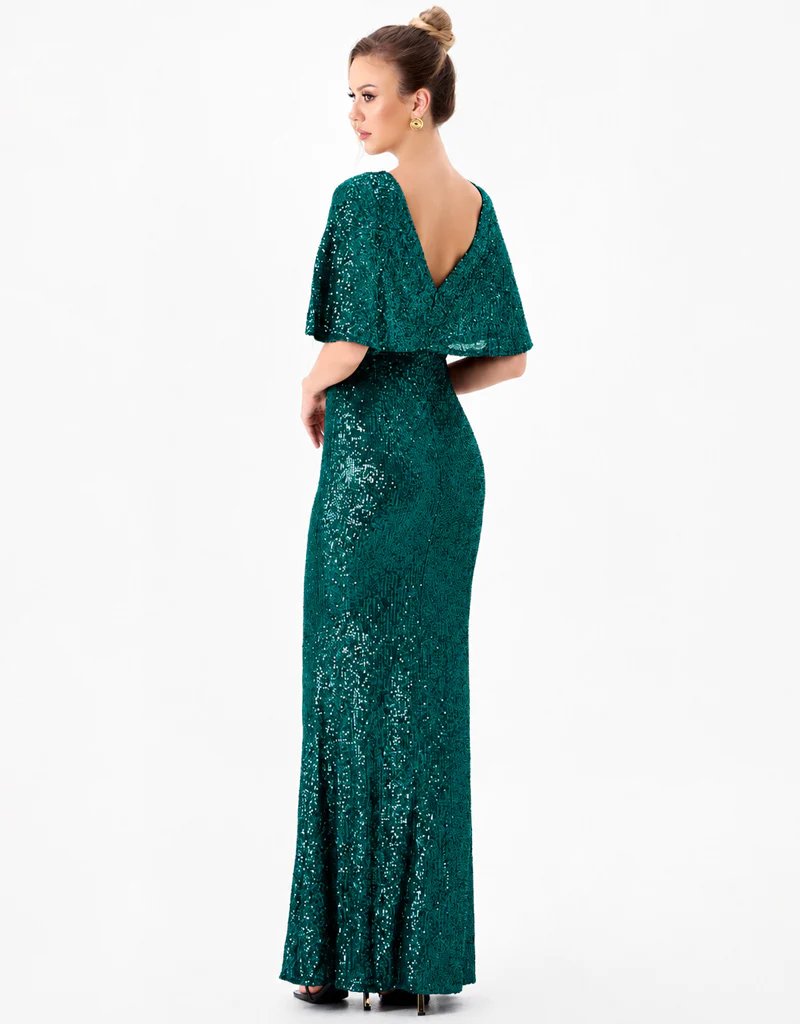 PAOLA FLUTTER SEQUIN MAXI BL86D07248 - Image 6