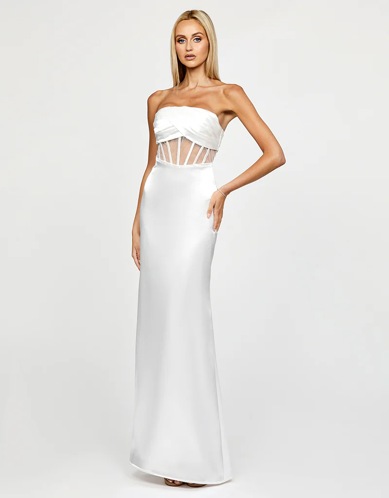 SAMPLE DARIELLE SHEER CORSET GOWN SAMPLE B67D45L - Image 3