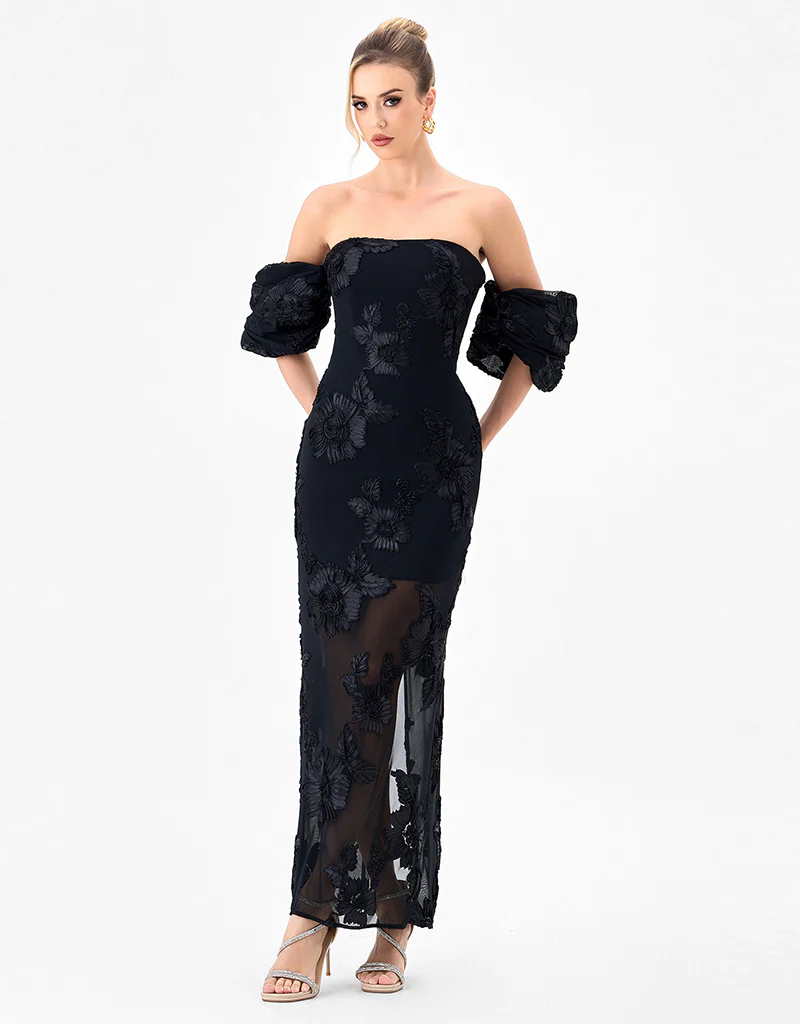 SIRENNE PUFF SLEEVE MIDAXI BL85D0407 - Image 4