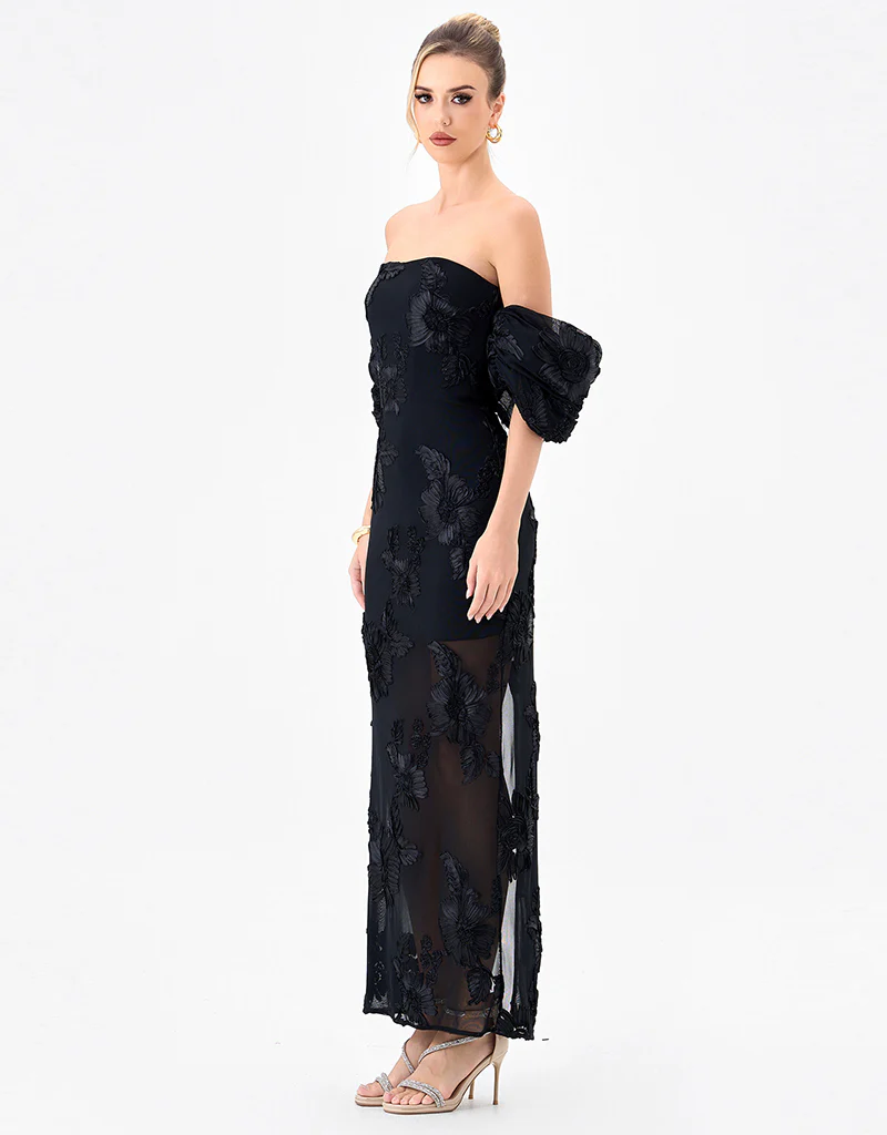 SIRENNE PUFF SLEEVE MIDAXI BL85D0407 - Image 5