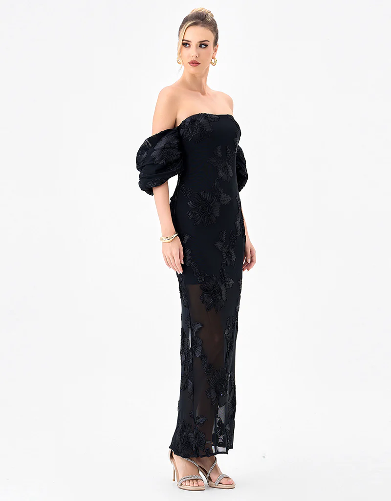 SIRENNE PUFF SLEEVE MIDAXI BL85D0407 - Image 6