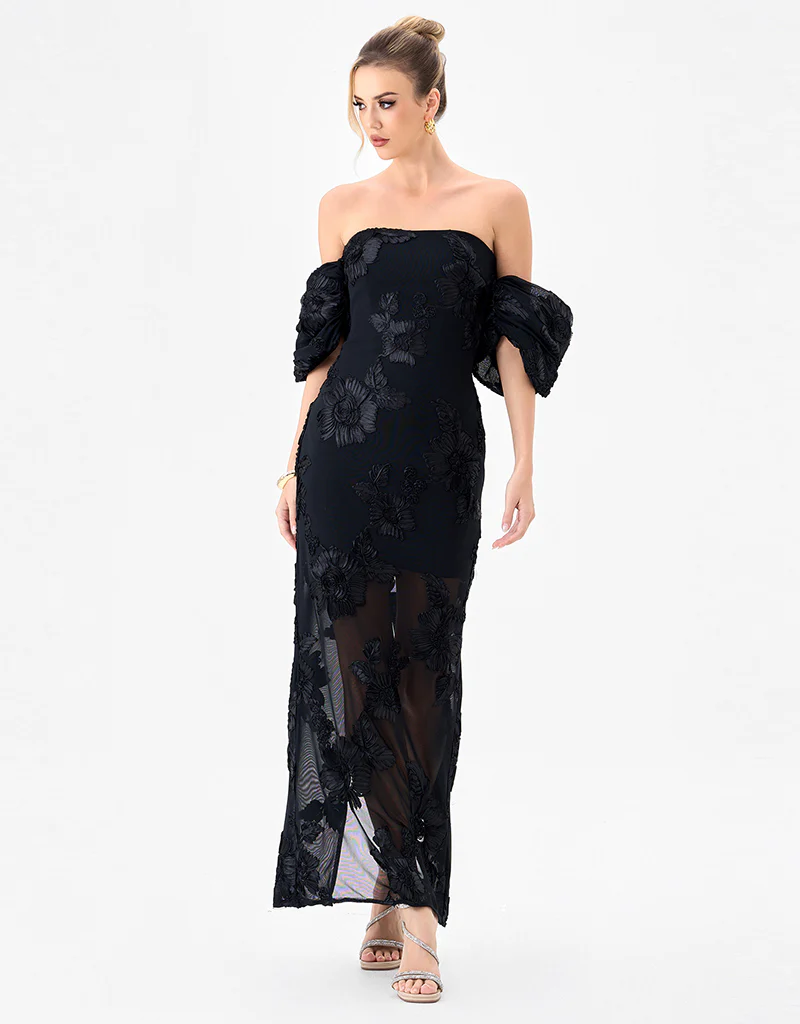 SIRENNE PUFF SLEEVE MIDAXI BL85D0407 - Image 7