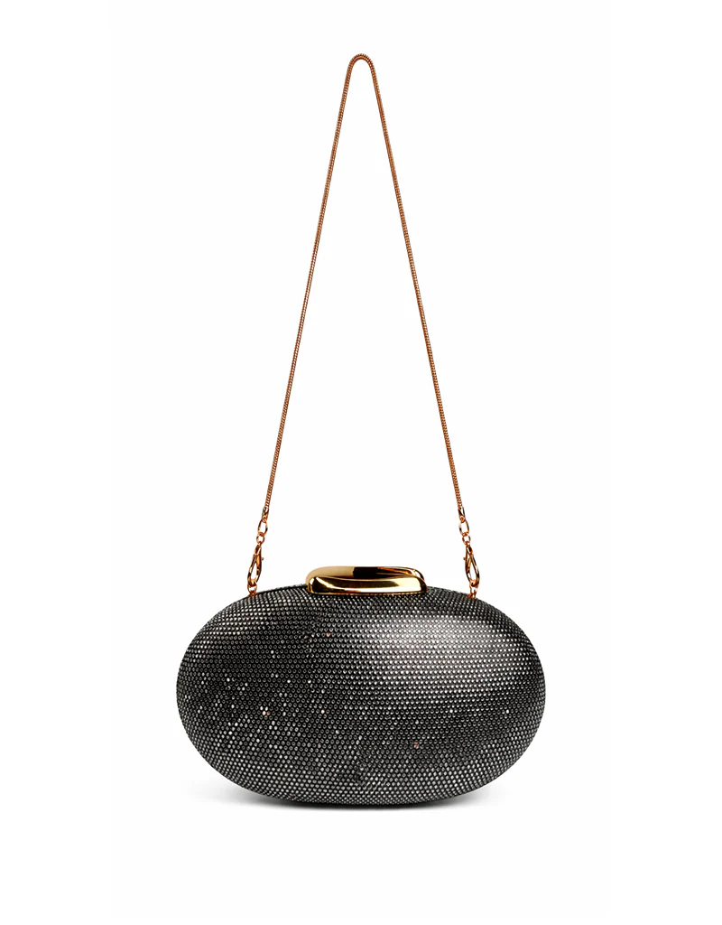 SOLENE OVAL CLUTCH GREY 140 - Image 2