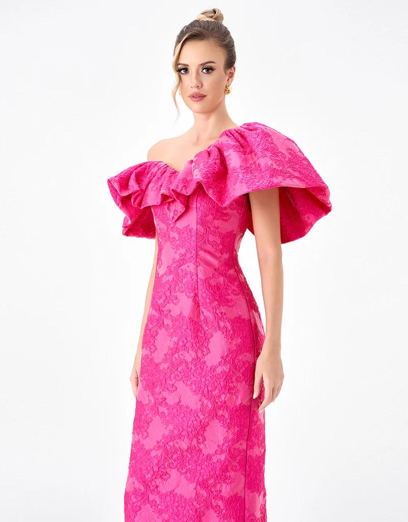 SOLIEL DRAMATIC SHOULDER COLUMN MIDI BL86D07208 - Image 5