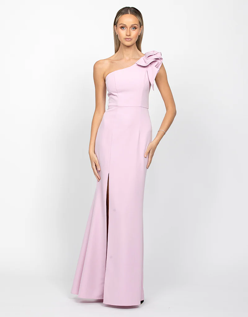 SUE FRILL SHOULDER GOWN BB33D31LB - Lilac - Image 4