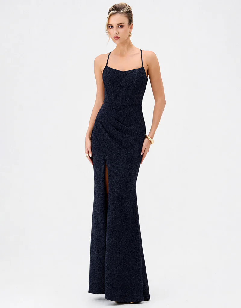 TRISH STRAPPY CORSET MAXI BL84D0408