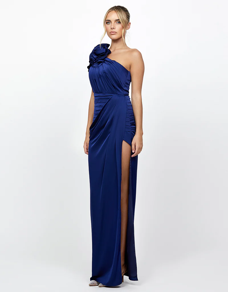 MADE TO ORDER -VACATION ASYMMETRIC GOWN B65D26L - Image 9
