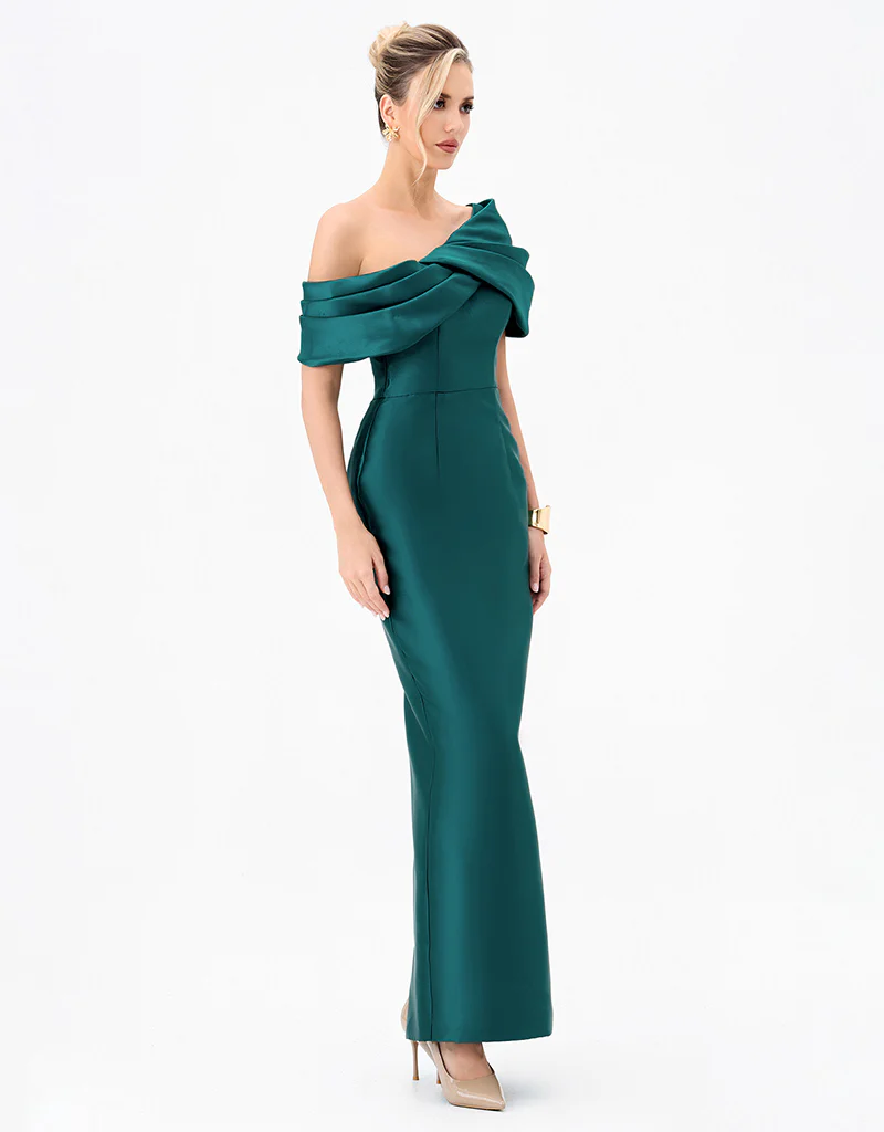 WEISS ASYMMETRIC OFF SHOULDER GOWN B84D0426 - Image 4
