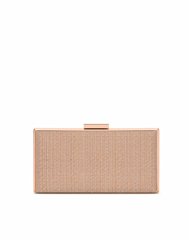 WINNY SLEEK RHINESTONE PURSE CHAMPAGNE YX00017