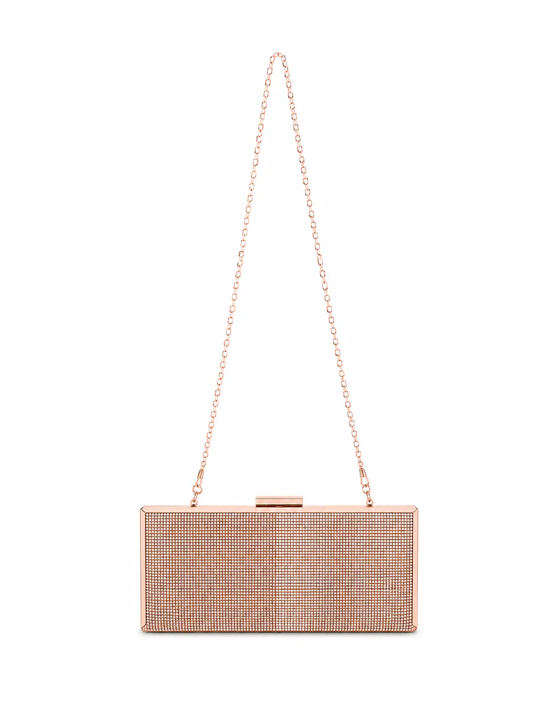 WINNY SLEEK RHINESTONE PURSE CHAMPAGNE YX00017 - Image 4