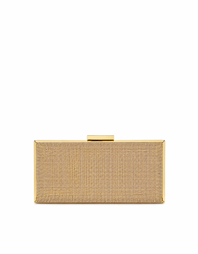 WINNY SLEEK RHINESTONE PURSE GOLD YX00017