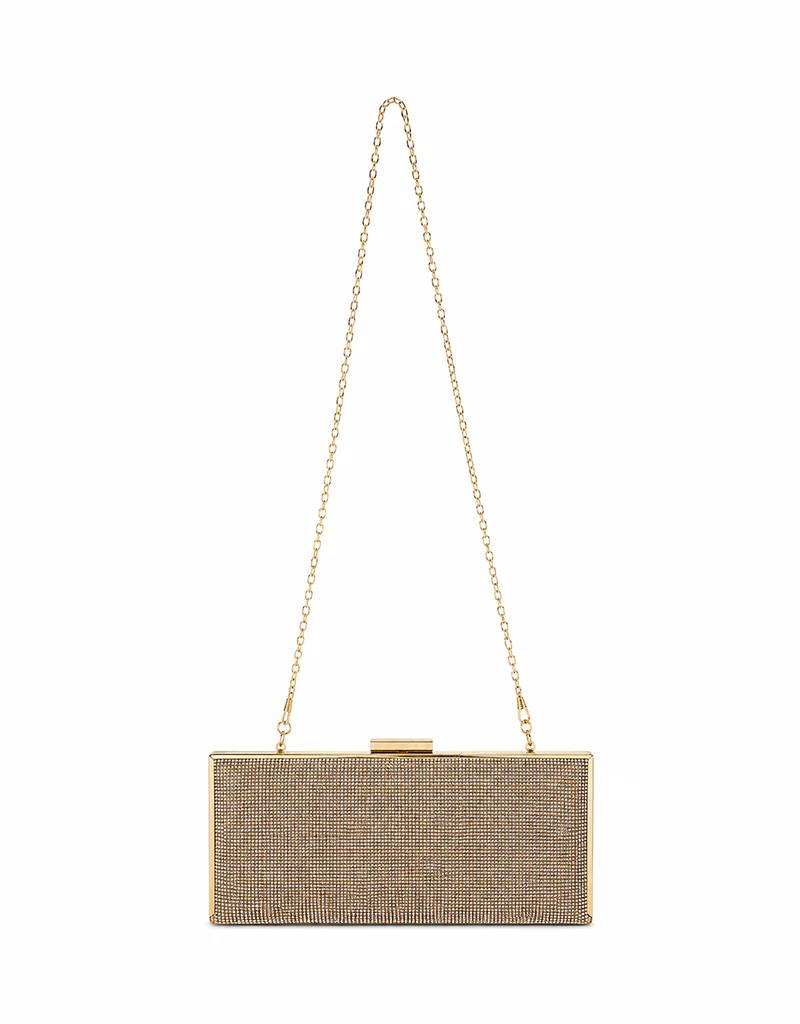 WINNY SLEEK RHINESTONE PURSE GOLD YX00017 - Image 3